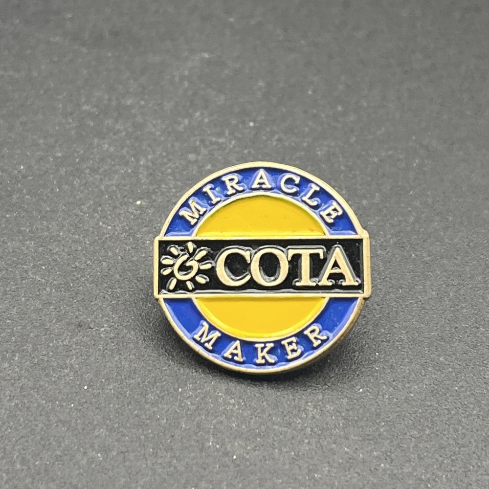 COTA Children's Organ Transplant Association Miracle Maker Lapel Hat Pin